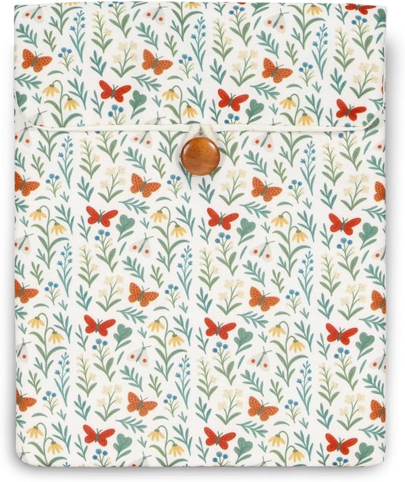Clezolraa 6-7 inch Kindle Sleeve Pouch for 6.8"-7" Kindle Paperwhite 2024, 6" Kindle 2024/2022, Colorsoft, Oasis, Cotton-Padded Envelope Sleeve Case with Stylish Printed for Most E-Readers, White - Image 1
